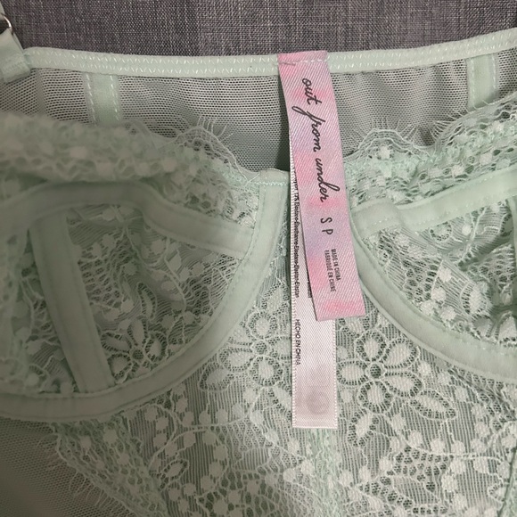 Out From Under Modern Love Mint Green Lace Bodysuit - Picture 5 of 7